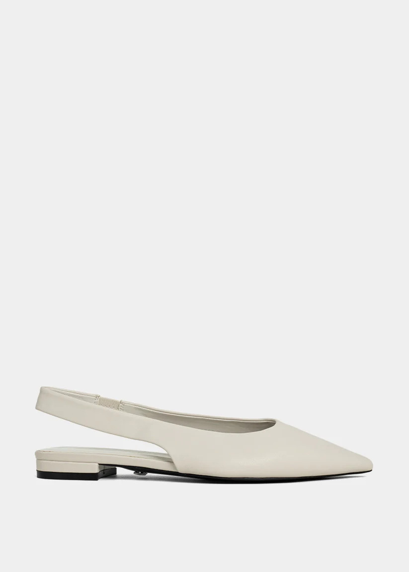 Amelia Bone Slingback Flats – SHUSHOP | SHUSHOP