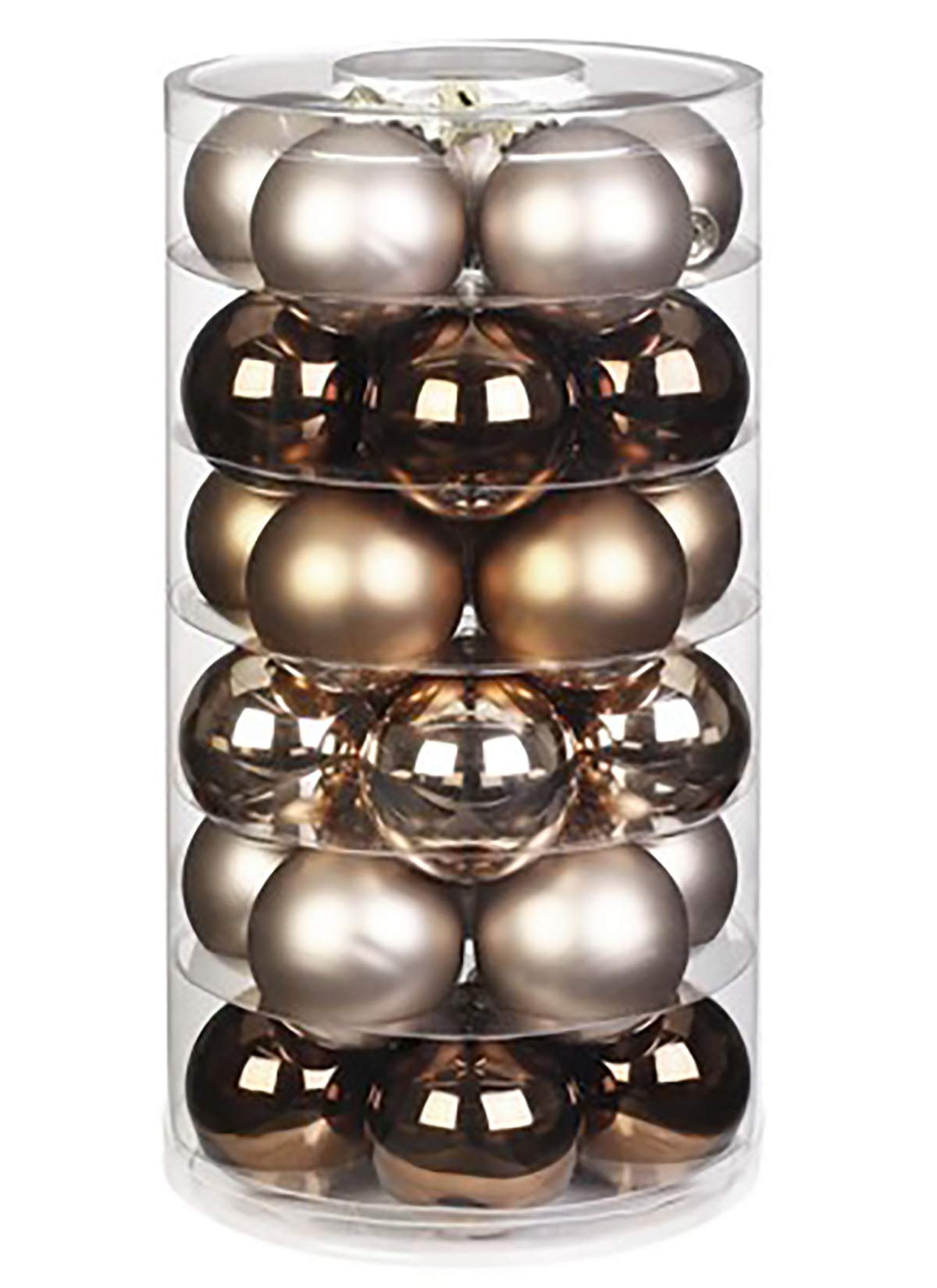 Inge Glas Weihnachtskugeln | Schöne Christbaumkugeln aus Glas | 30 Kugen in Dose | Christbaumsch... | Amazon (DE)