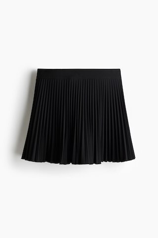 H & M - Pleated Mini Skort - Black | H&M (US + CA)