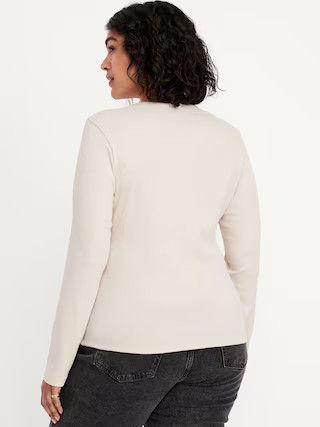 Snug Long-Sleeve Crew-Neck T-Shirt | Old Navy (US)