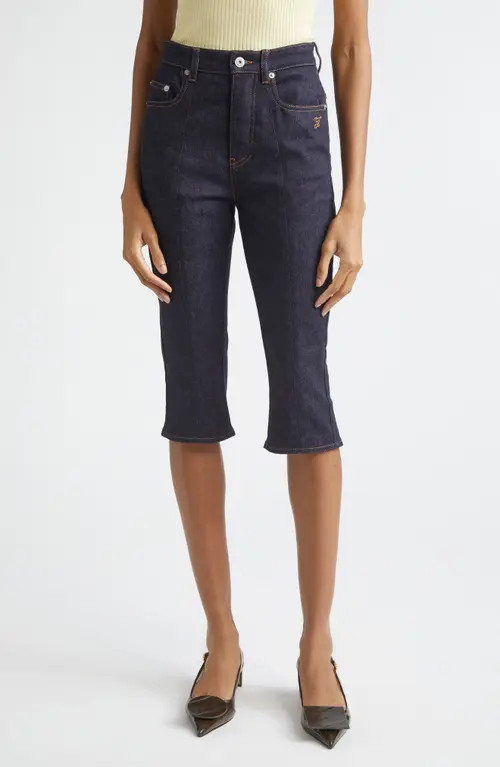 Jacquemus Le Capri de-Nîmes Denim Capri Pants in Dark Navy at Nordstrom, Size 26 | Nordstrom