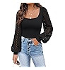 DOROSE Womens Mesh Long Sleeve Shirts Casual Blouses Tops | Amazon (US)
