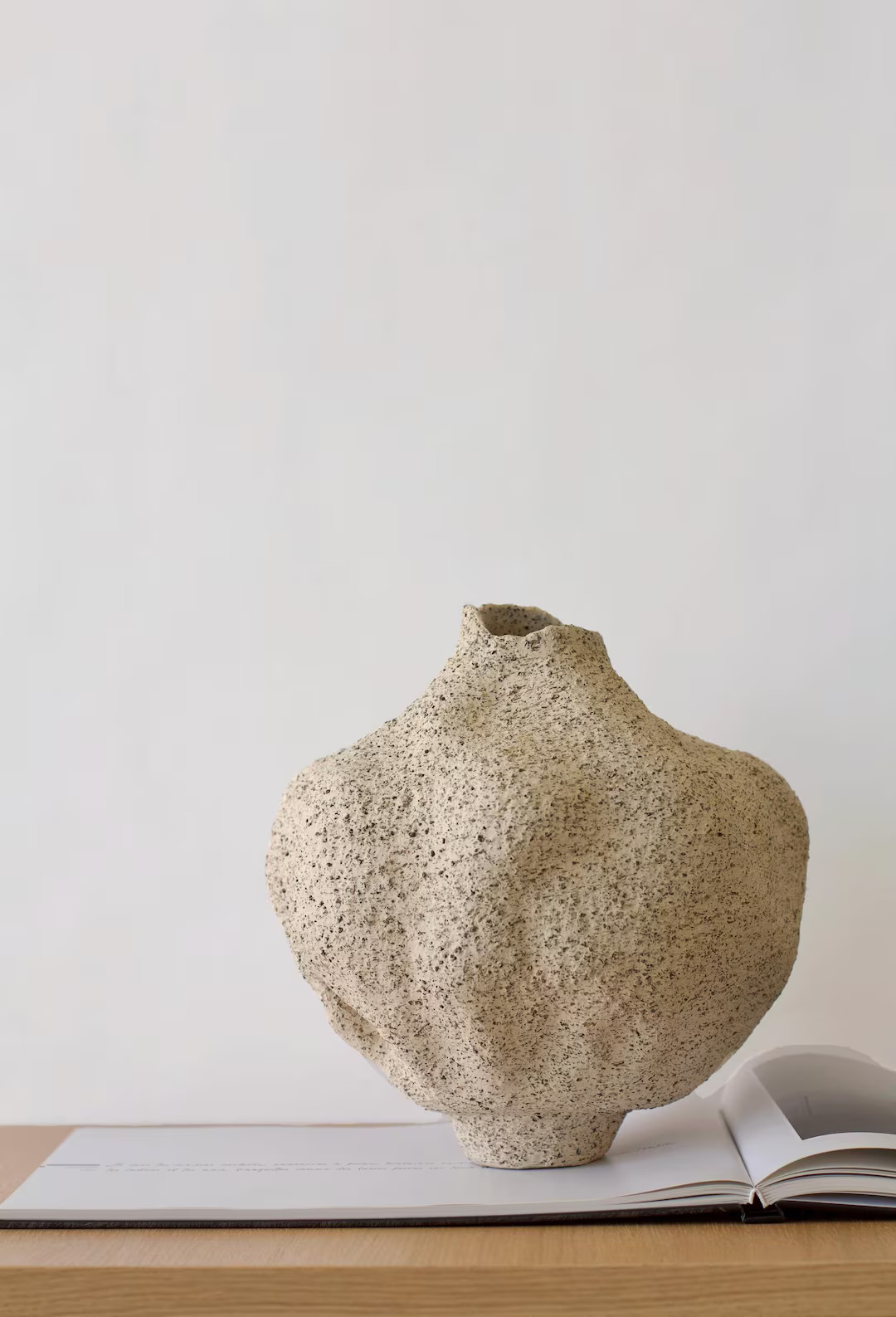 Large Beige Ceramic Vase, Sculptural Textured Vase, Minimalist Art Piece, Unique Design, Home Dec... | Etsy (US)