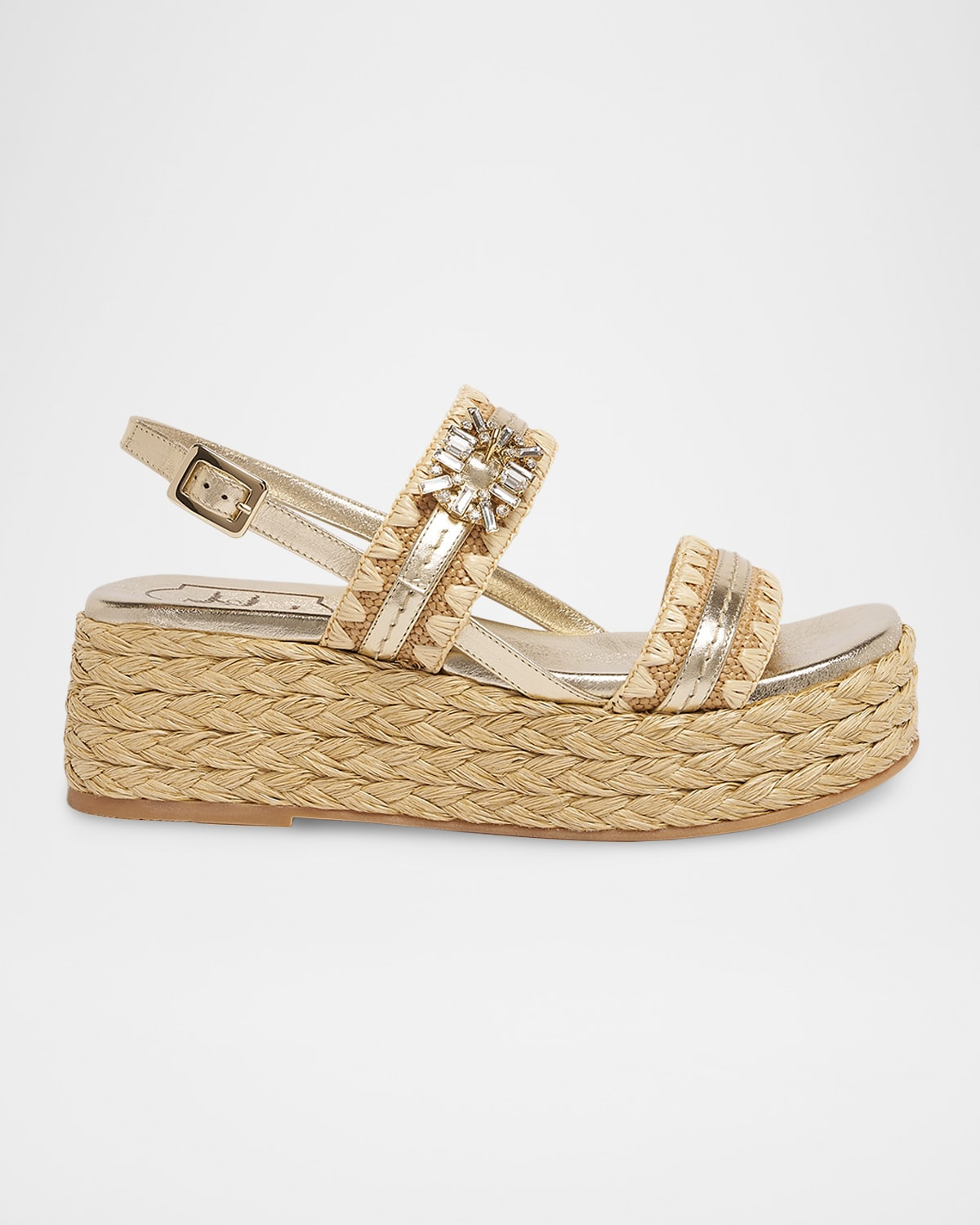 Summer Strass 60mm Espadrille Platform Sandals | Neiman Marcus