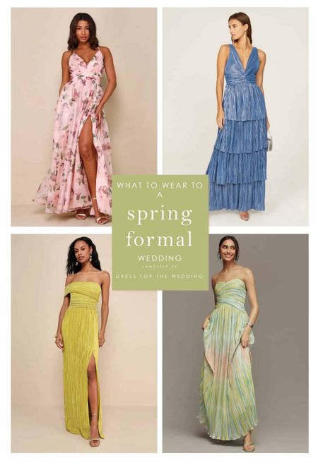 What to wear to a spring formal or black tie wedding, new wedding guest dresses, new spring dresses, black tie wedding guest attire .

#LTKwedding #LTKSeasonal #LTKparties
