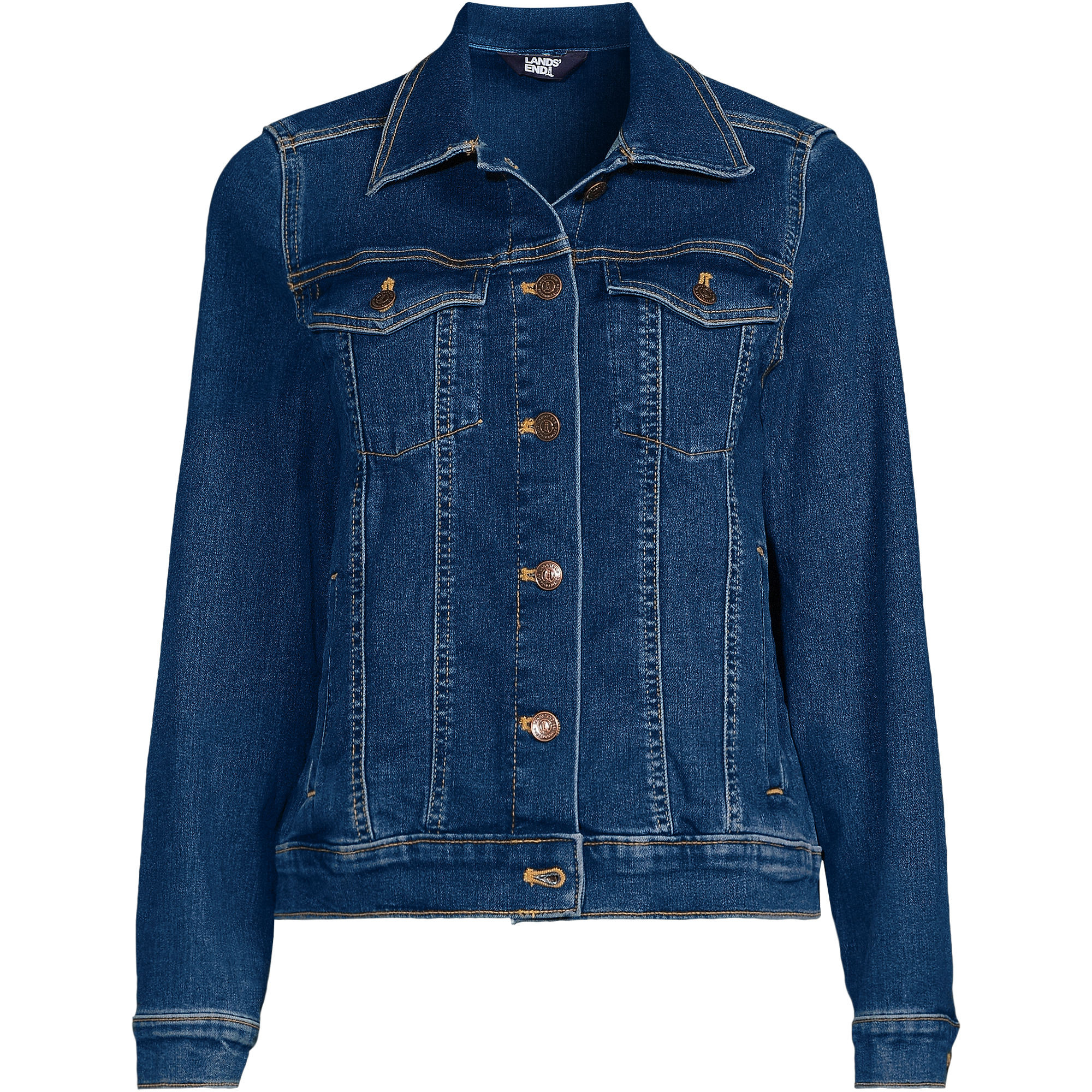 Women's Denim Trucker Jacket | Lands' End (US)