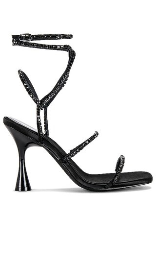 Glamorous Sandal in Black Satin Black | Revolve Clothing (Global)