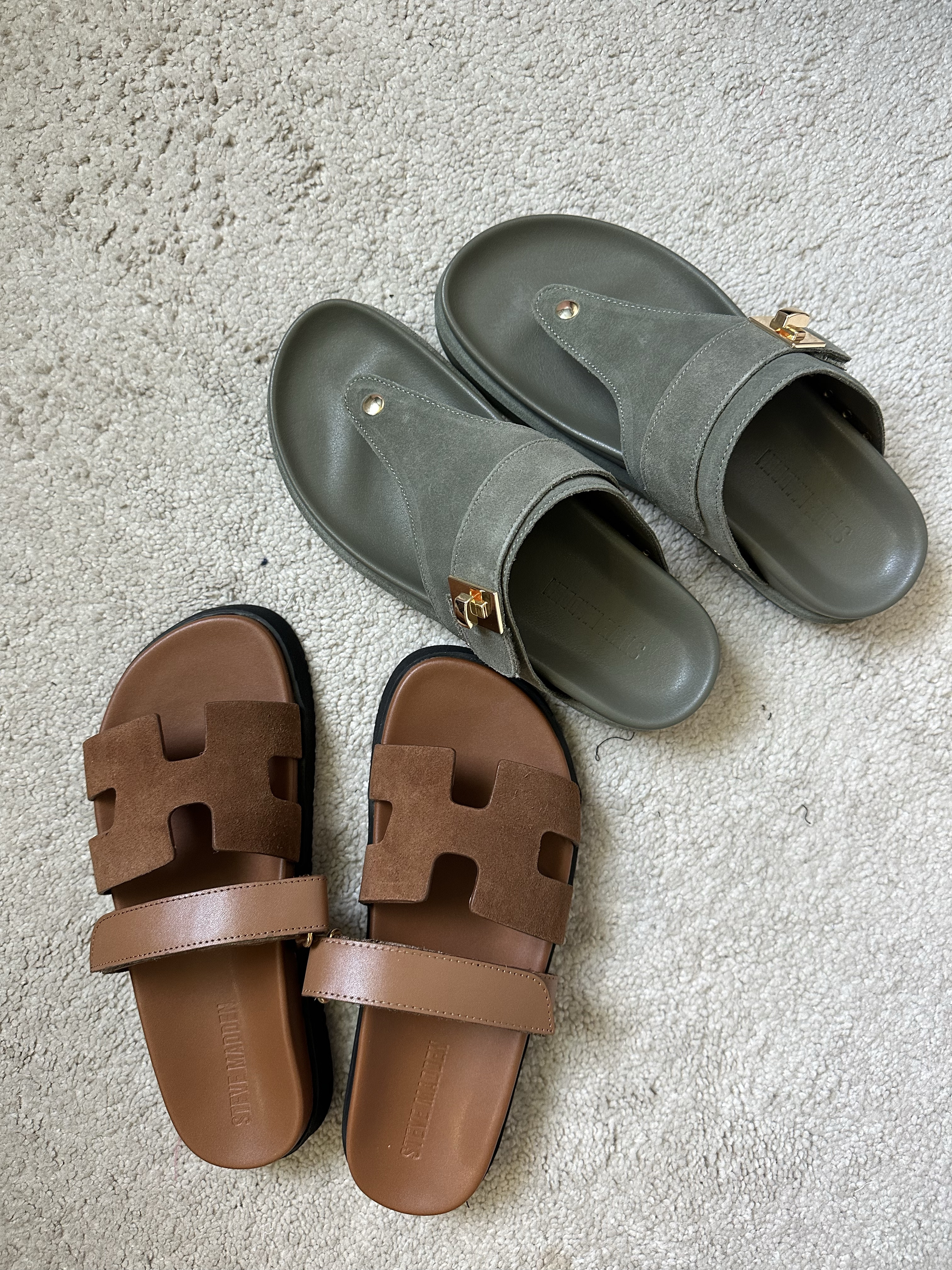 sandal obsessed because it’s sandal summer !! love a good easy throw on shoe and these are part of my new @stevemadden shoes 😌 I got these all in size 8, true to size.

#sandals #stevemadden #stevemaddenshoes #sandalseason #sandalsforsummer #womensshoes #summershoes #summershoesinspo #shoes #shoeshopping #shoesaddict #shoestyle #affordableshoes #greenshoes

#LTKStyleTip #LTKShoeCrush #LTKTravel