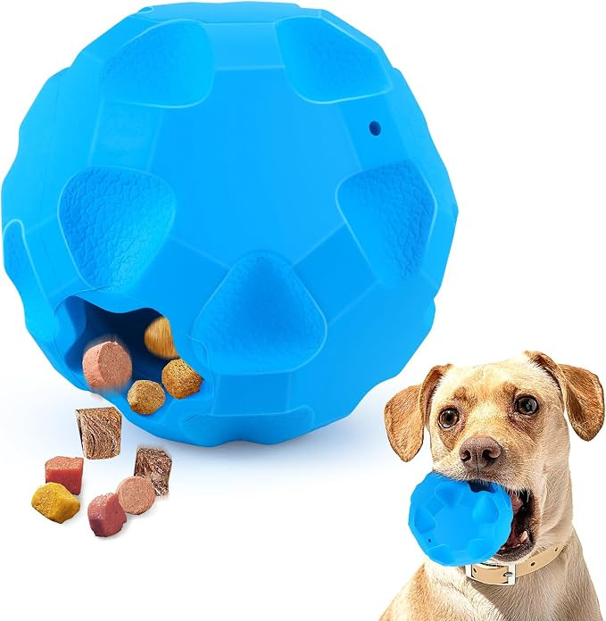 Interactive Dog Ball Treat Dispensing Dog Toys for Aggressive Chewers Large Breed, Rubber Balls f... | Amazon (US)