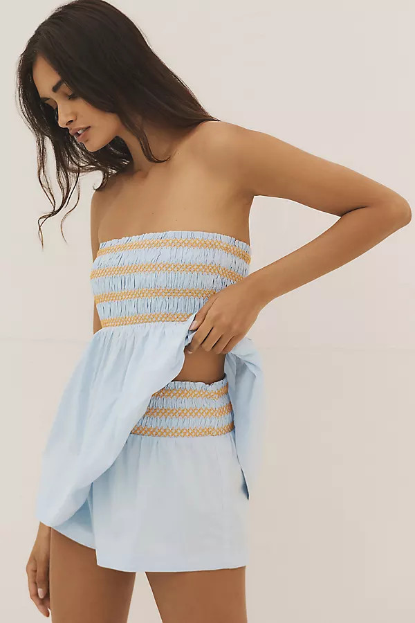 By Anthropologie Smocked Micro Shorts | Anthropologie (US)