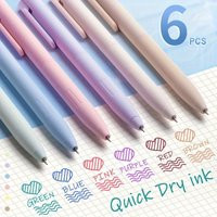 6pcs Colored Gel Pens for Note Taking, Pastel Gel Pens Colored Ink Quick Dry & No Smear, Retractable Cute Pen Fine Point 0.5mm F | AliExpress (US)