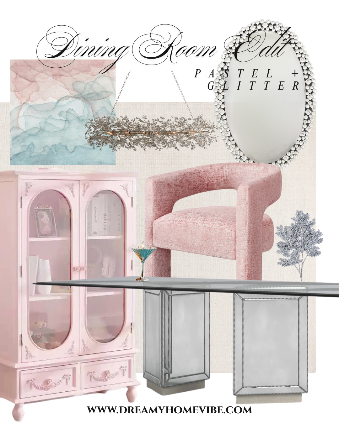 Curate your dream pastel + glitter dining space ✨ Shop shimmering tables, cozy chairs, and sparkling accents to bring whimsy and elegance to every meal.
#DiningRoomDecor #PastelAndGlitter 

 #LTKHome