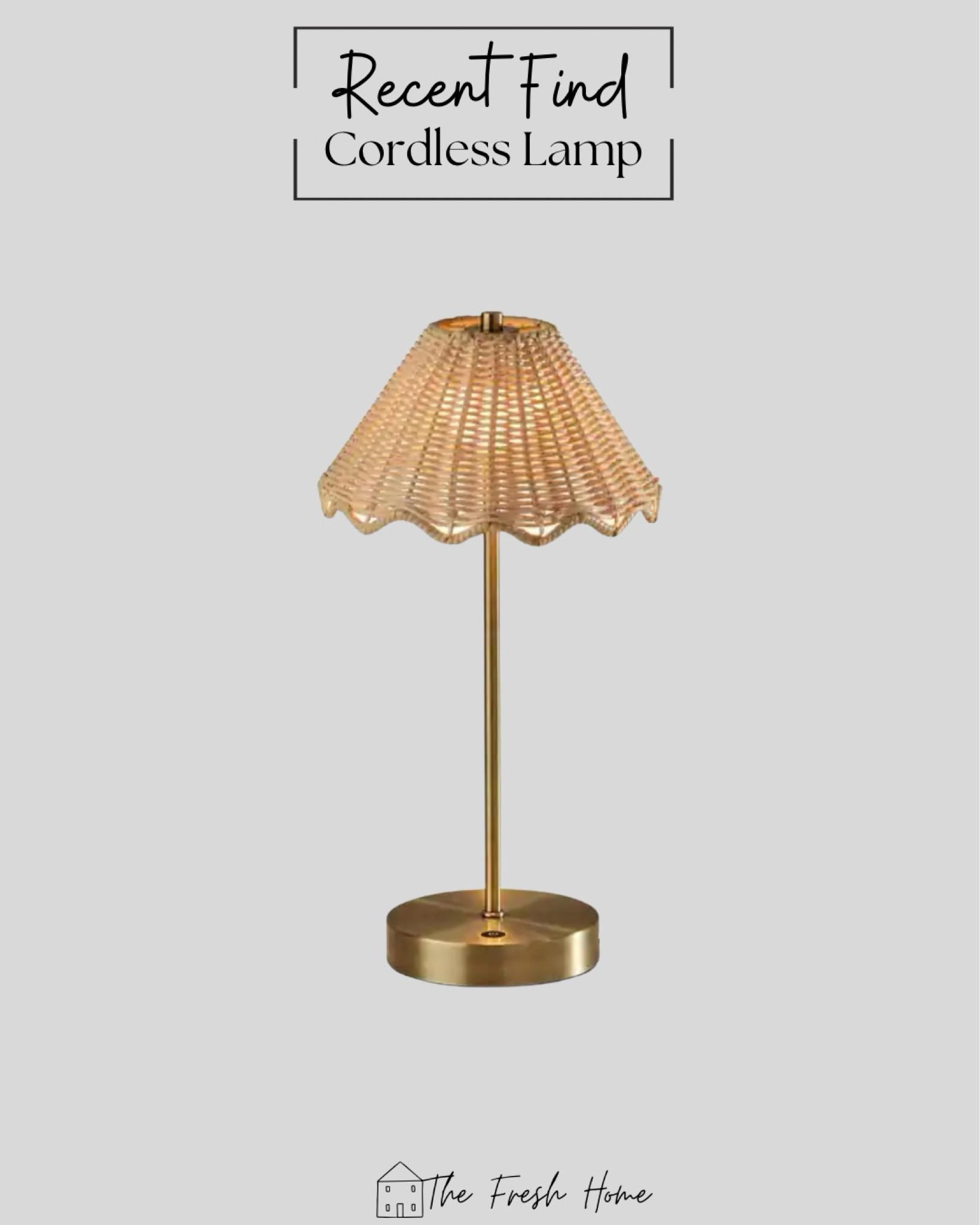 Cutest cordless lamp! Love the wicker shade. 

#LTKStyleTip #LTKHome #LTKFindsUnder100