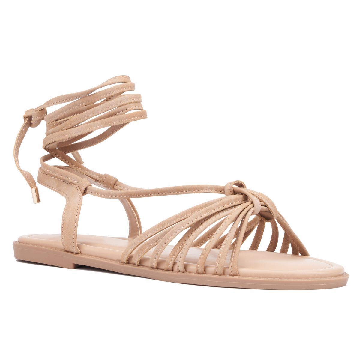 Fashion To Figure Women's Daria Strappy Flat Sandal - Wide Width | Target