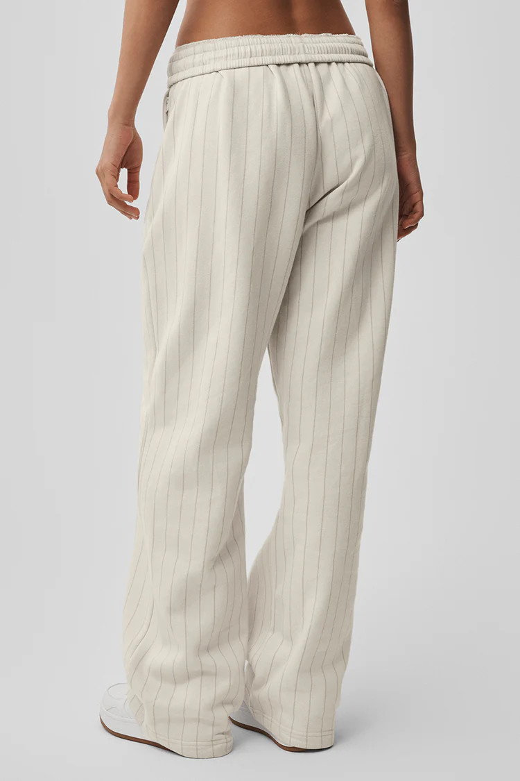 Pinstripe Straight Leg Sweatpant | Alo Yoga