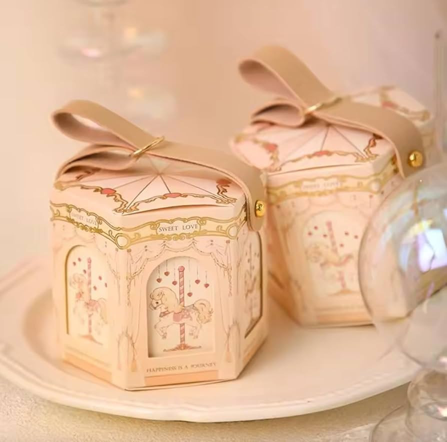 FavorsXtra - 10 Pcs Party Favor Boxes, Treat Containers, Candy Boxes, Favors boxes for a Wedding,... | Amazon (US)