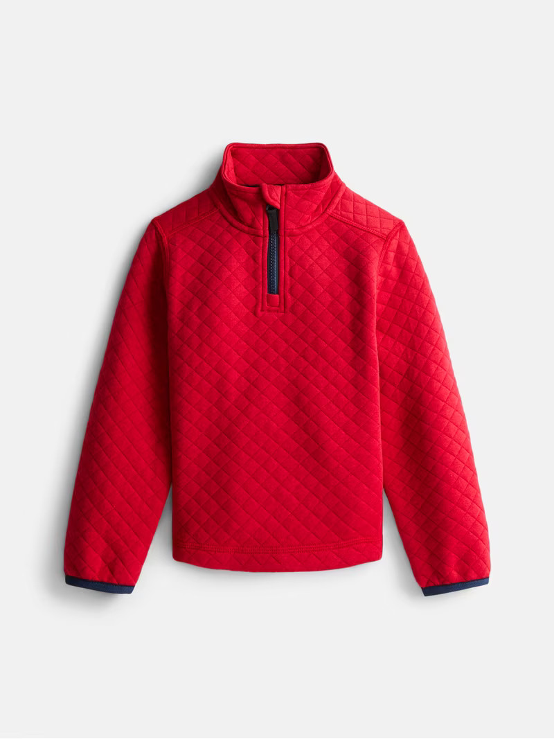 Wonder Nation Boys Quilted Quarter Zip Jacket, Sizes 4-18 | Walmart (US)