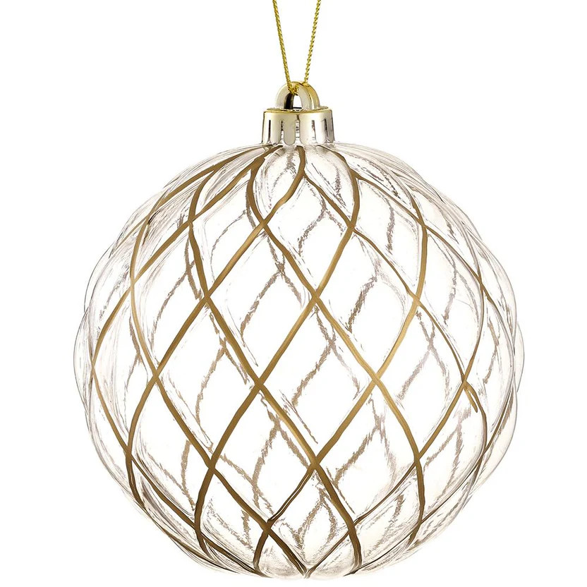 Clear & Gold Shatterproof Ornament | Gatehouse No.1