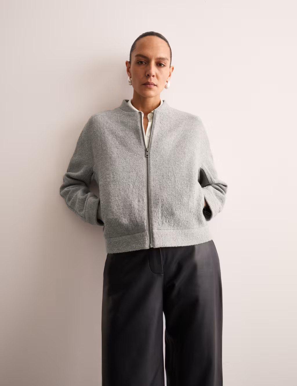 Wool Blend Bomber Jacket | Marks & Spencer (UK)