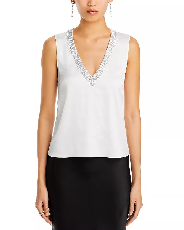 Candice V Neck Sleeveless Top | Bloomingdale's (US)