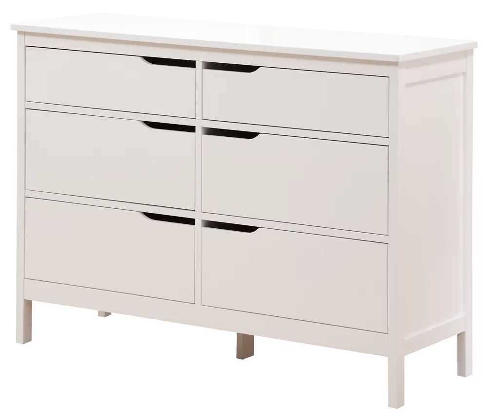 Savain 46.5'' Wide 6 - Drawer Double Dresser | Wayfair Professional