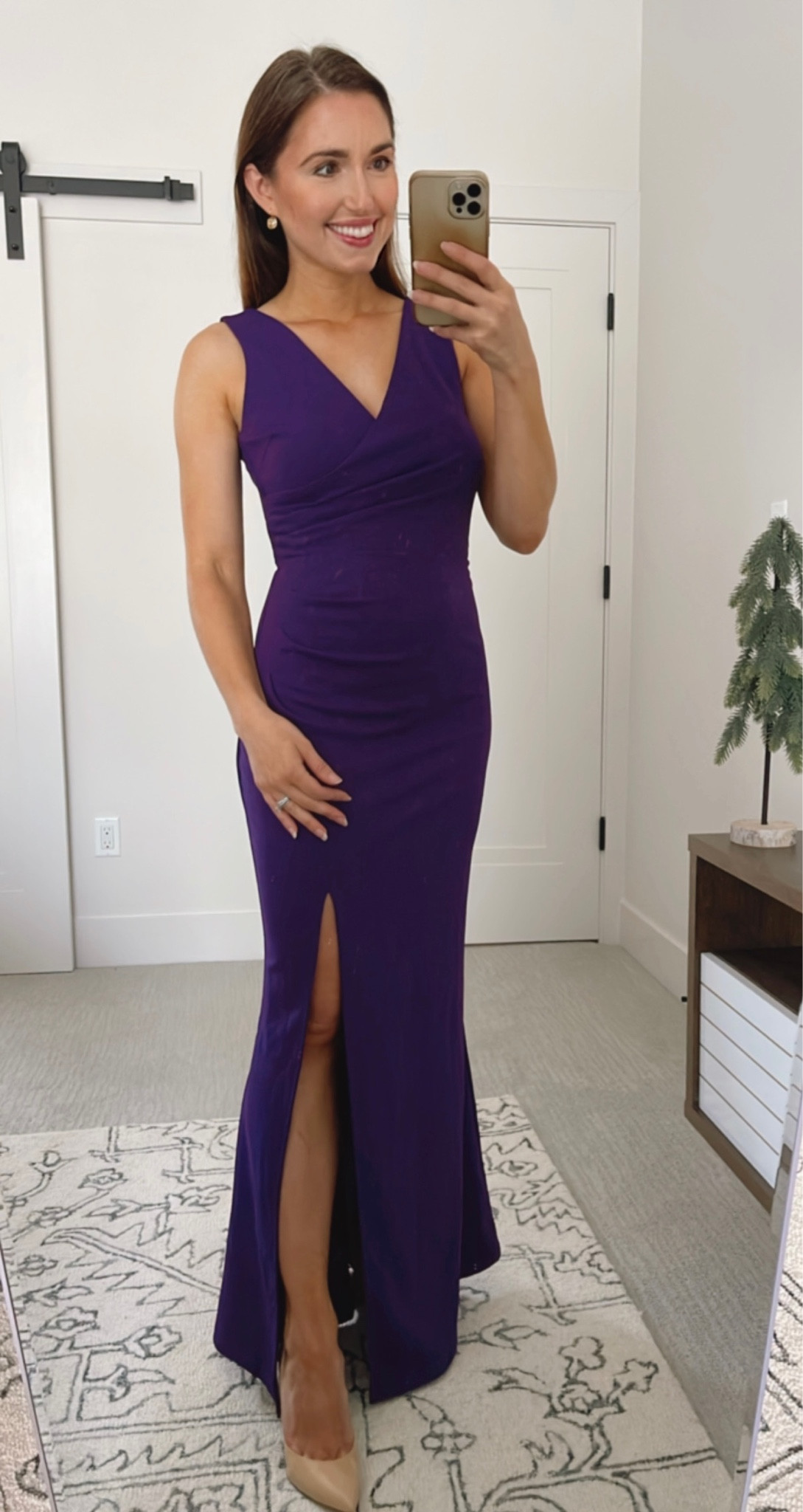 Amazon fashion fall wedding guest dress option - wearing size S in purple
I’m 5’3” and the length is perfect on me with regular heels 

#LTKunder100 #LTKwedding #LTKSeasonal