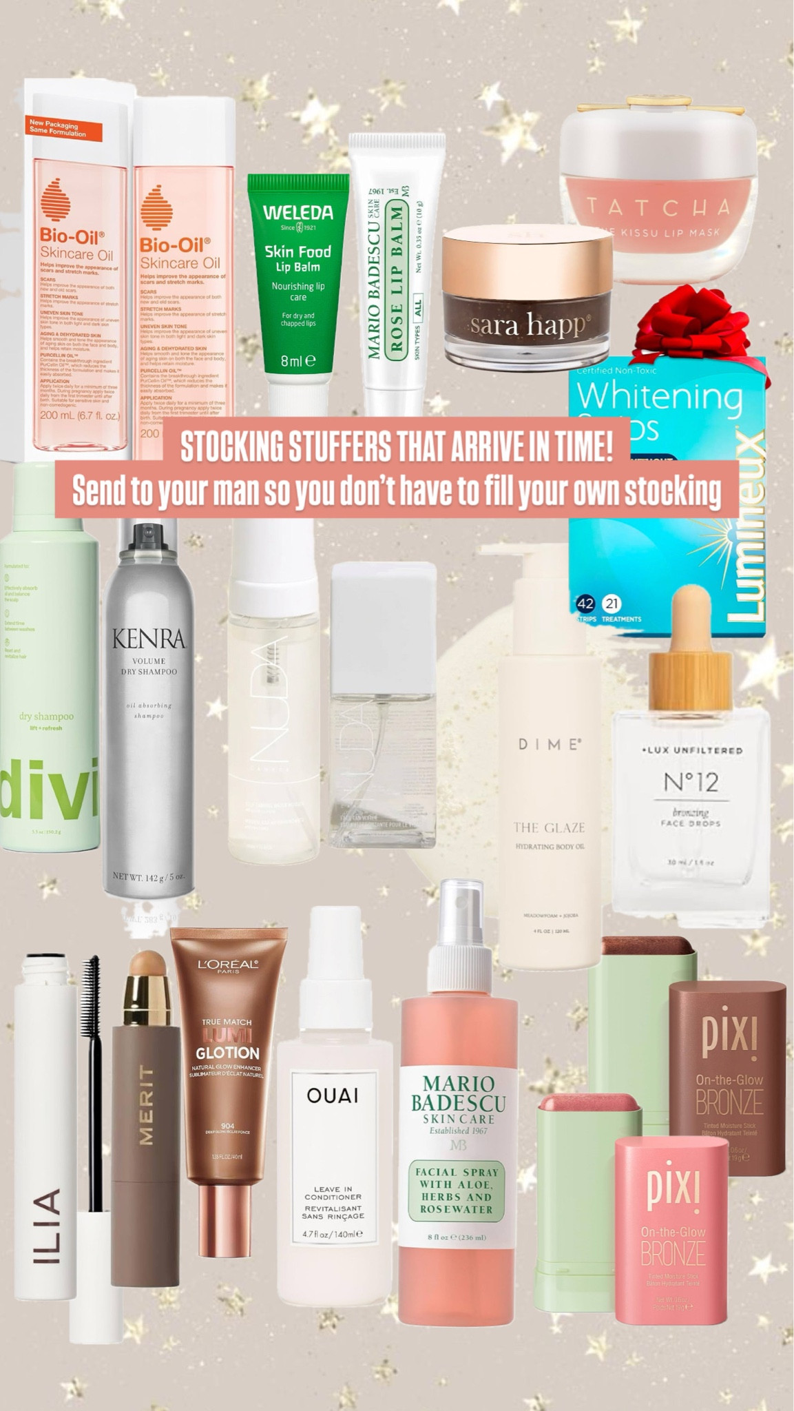 Send to your man asap! NO ONE should have to fill their own stocking so I collected some of my faves that ship in time so he can fill your stocking! Gift ideas small stocking stuffers, beauty, self care gift ideas, stocking stuffer Amazon , target 

#LTKBeauty #LTKBump #LTKGiftGuide