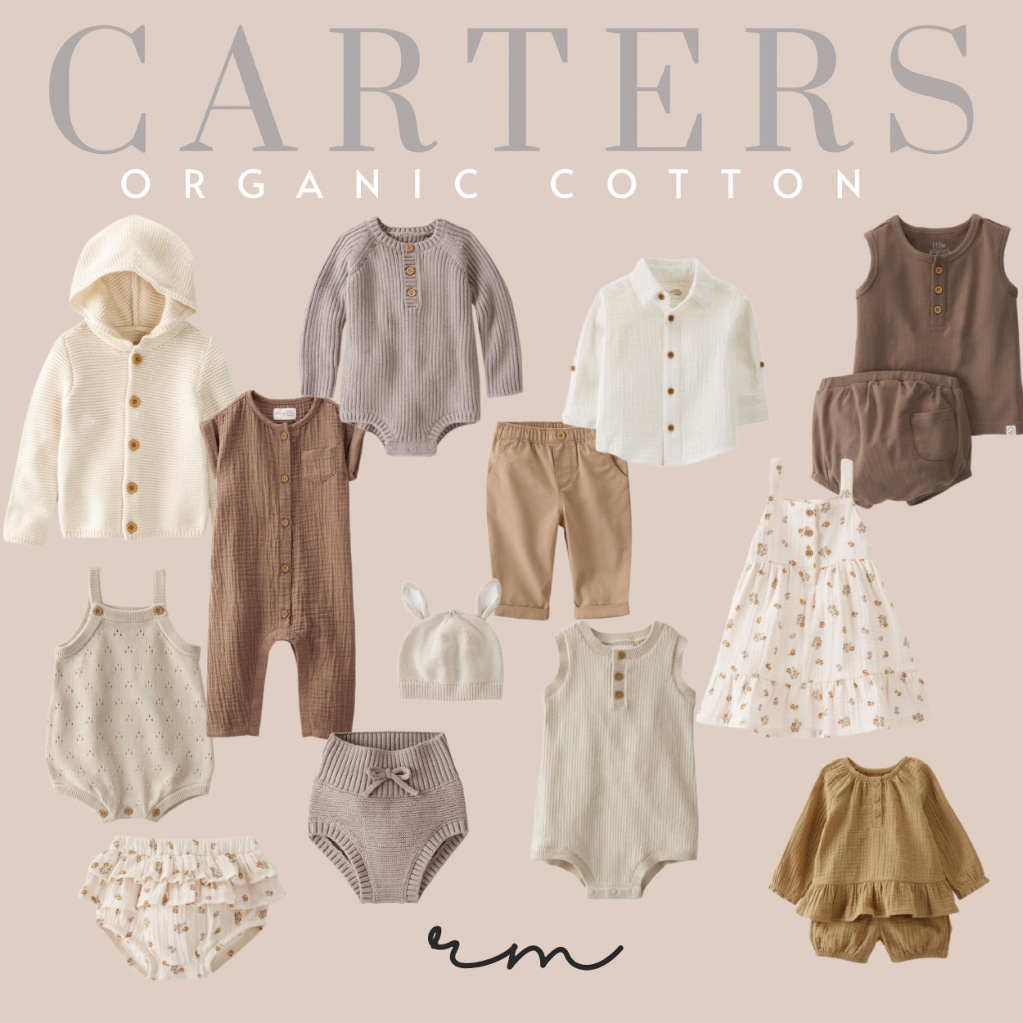 Carter’s Organic Cotton just dropped their spring line and it’s adorable! Perfect neutral colors, prints and solids for family photos! Coordinating outfits for baby and toddler great for mixing and matching!

#LTKunder50 #LTKkids #LTKfamily #LTKbaby