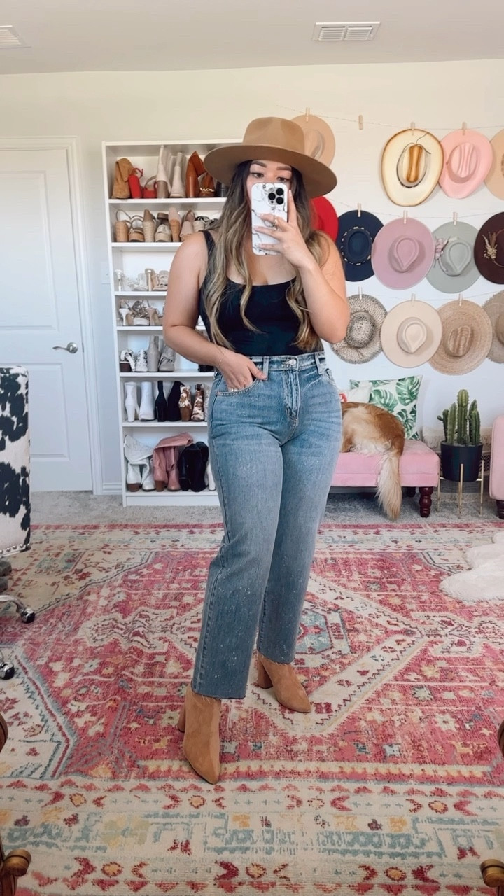 Wash Me Away Medium Vintage Jeans - wearing size 30. These jeans have absolutely NO STRETCH so size up if you’re curvy like me!

Red dress haul, fall outfits, teacher outfits, vintage denim, high waisted medium wash vintage jeans, country concert outfit, fall outfit, Nashville outfit, amazon bodysuit, pumiey square neck bodysuit, amazon fashion, straight leg jeans, straight jeans 

#LTKmidsize #LTKSeasonal #LTKfindsunder100