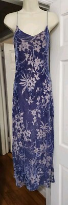 Vintage 90s Y2K Bisou Maxi Dress Burnout Velvet Fairy Whimsy Prom sz 6 | eBay | eBay US