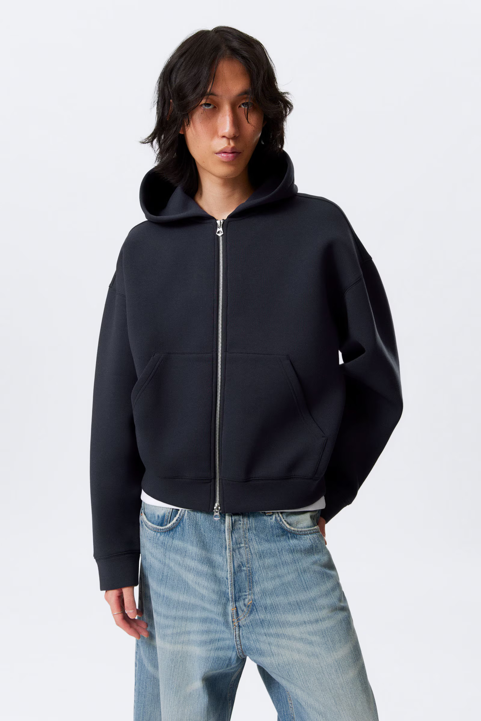 Simon Scuba Zip Hoodie | Weekday