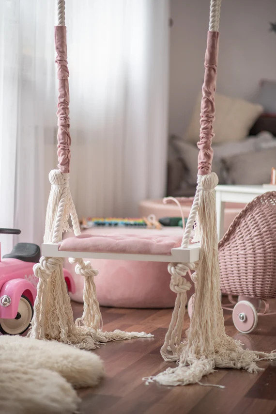 Swing SMALL OhSwing 50x25 - Pink Glamour. Für Kinder! Swing for kids. Kids' Hustawka | Etsy (US)