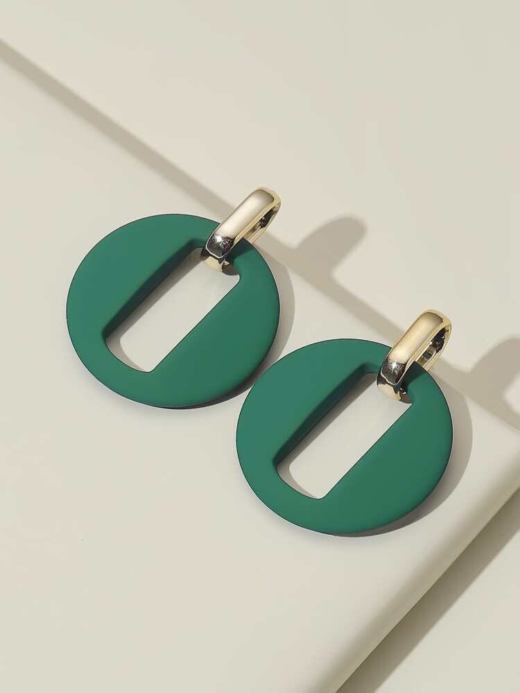 Hollow Round Drop Earrings | SHEIN