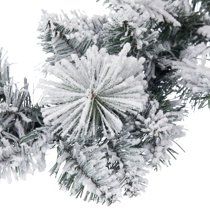 Holiday Time Winter Frost Flocked Un-Lit Garland, 9' | Walmart (US)