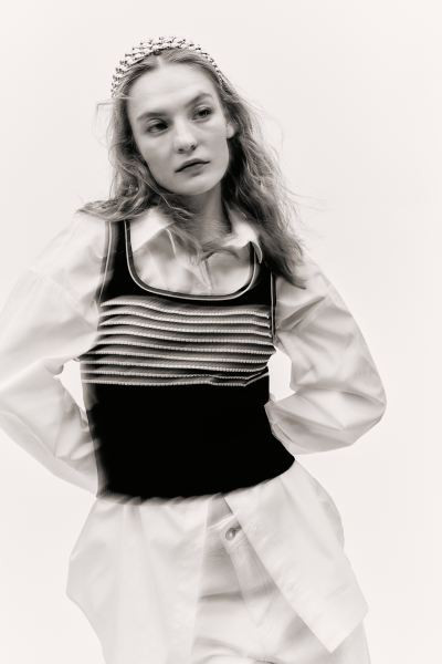 Rib-knit vest top | H&M (UK, MY, IN, SG, PH, TW, HK)