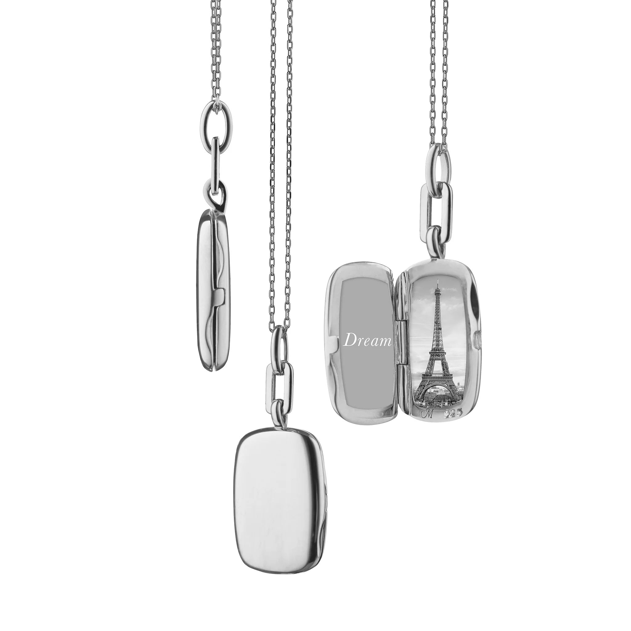 Slim Rectangle "Dee" Locket Necklace | Monica Rich Kosann