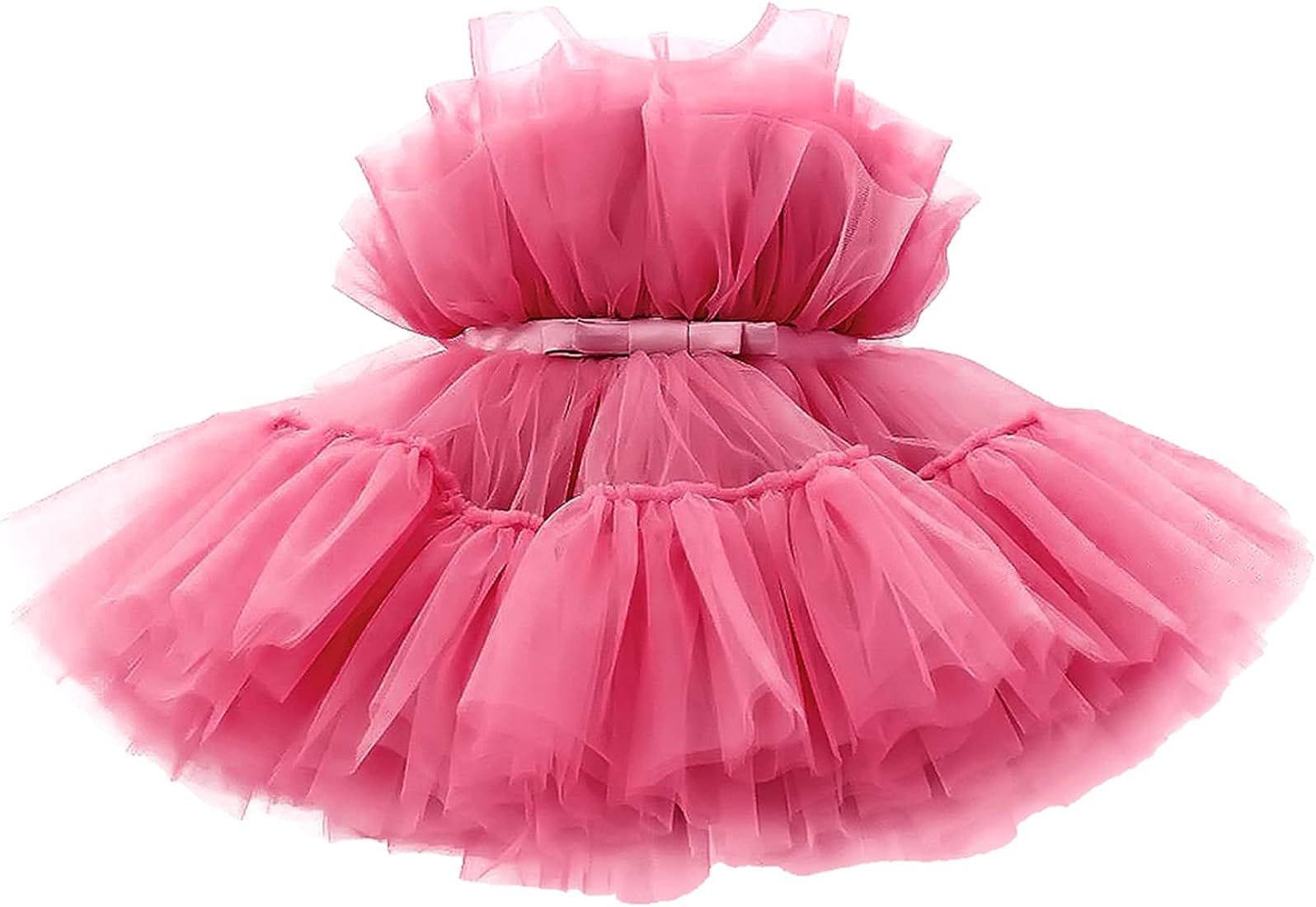 TTYAOVO Girls Applique Birthday Party Princess Flower Dress Wedding Ball Gown | Amazon (US)