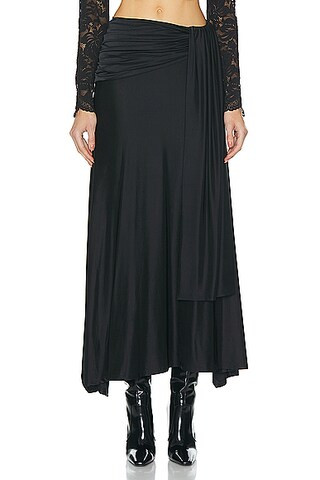 Drape Satin Skirt | FWRD 
