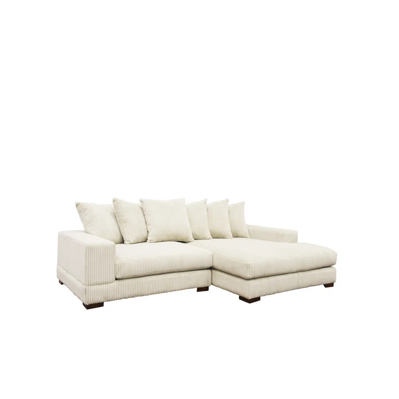 Luxe 108" Wide Right Hand Facing Sofa & Chaise | Wayfair North America