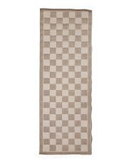 Made In Turkey 2x8 Outdoor Checkered Rug | Marshalls