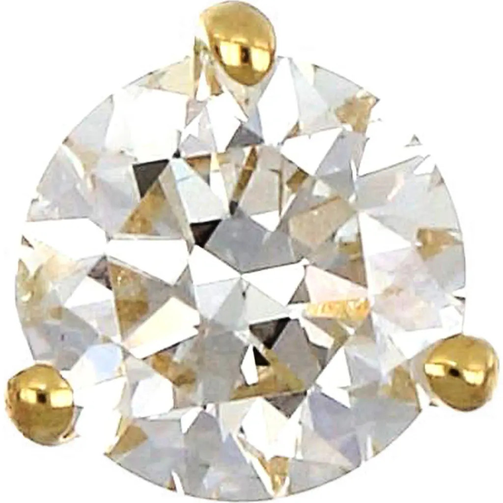 Bony Levy Single Diamond Stud Earring in Yellow Gold at Nordstrom, Size 0.37 Ct Tw | Nordstrom