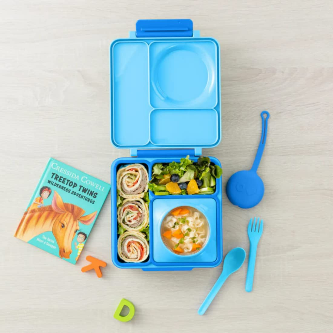 OmieBox Bento Box for Kids - Insulated Bento Lunch Box with Leak Proof Vacuum Insulated Food Jar ... | Amazon (US)