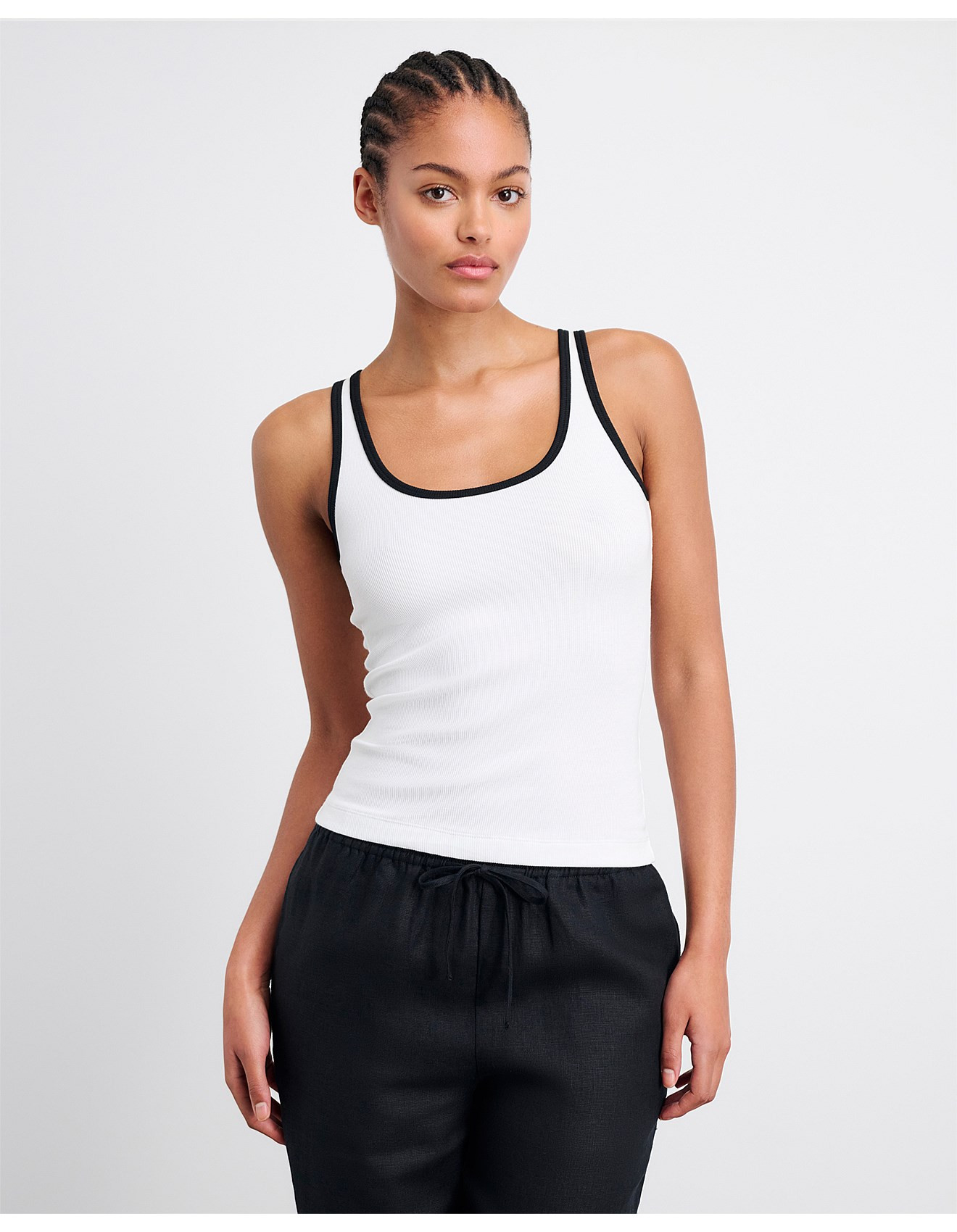 Kate Contrast Scoop Tank | David Jones (Australia & New Zealand)