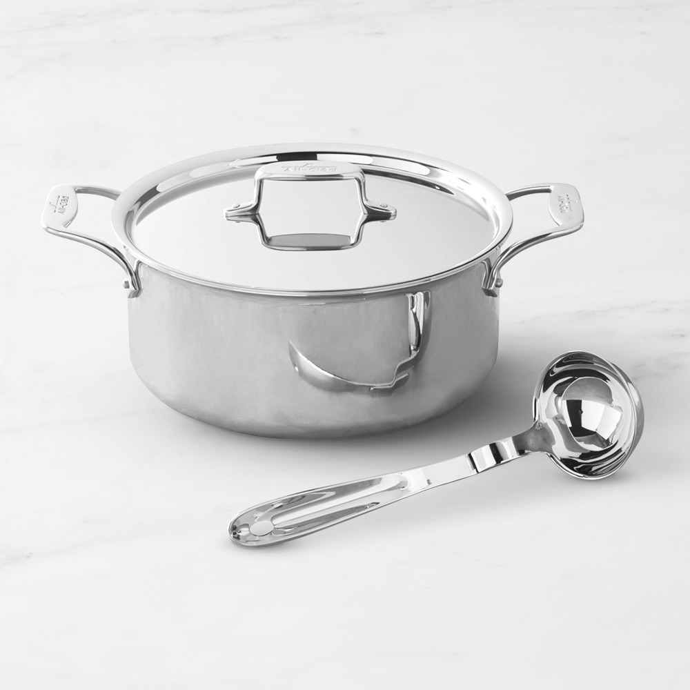 All-Clad D5® Stainless-Steel Ultimate Soup Pot with Ladle, 6-Qt. | Williams-Sonoma