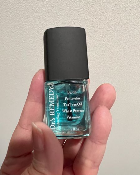 This is a hydrating nail strengther and repair product that I actually use as my base coat almost always. And it’s perfect for dry-ish nails, like mine. It’s podiatrist formulated, and was recommended to me from a podiatrist. Also... made with organic + natural ingredients, non toxic, cruelty free, vegan friendly & made in the USA.

Goes on clear (not blue) and neutralizes your nail color. Beauty find. Amazon find.

#LTKfindsunder50 #LTKbeauty #LTKover40