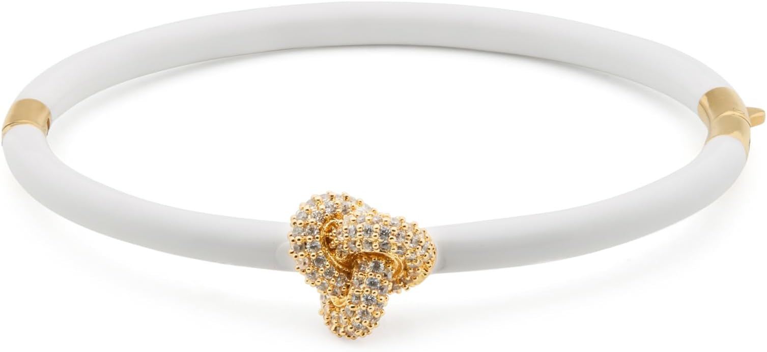 kate spade new york Double Knot Pave Hinged Bangle | Amazon (US)