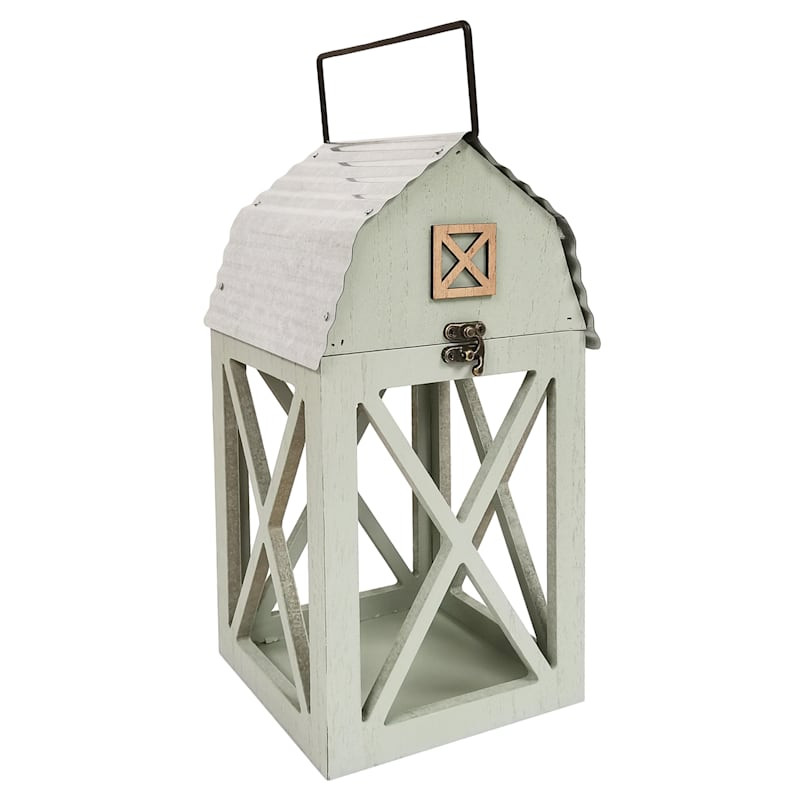 Green Barn Lantern, 14" | At Home