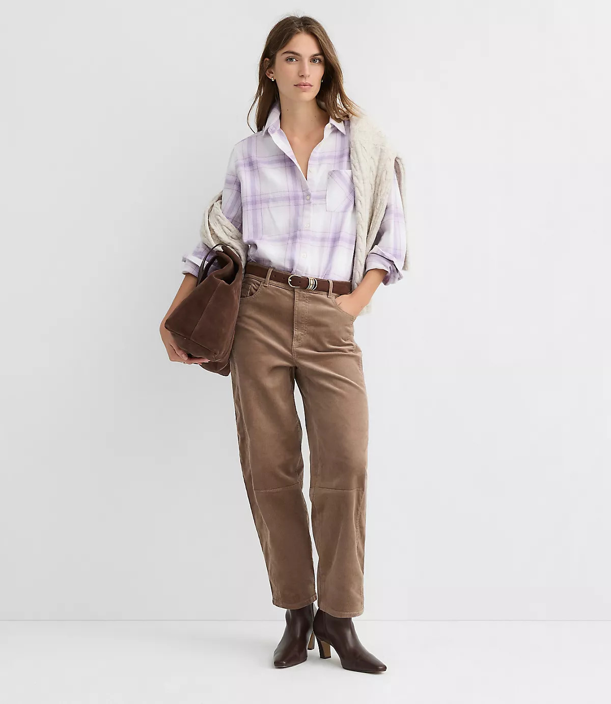 Plaid Flannel Everyday Relaxed Pocket Shirt | LOFT