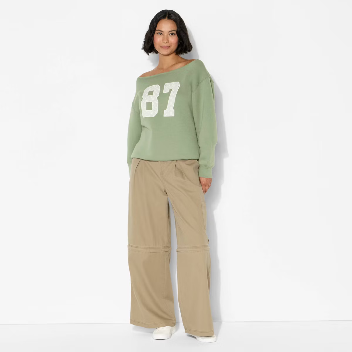 Women's Off the Shoulder Sweatshirt - Wild Fable™ | Target