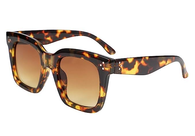 FEISEDY Vintage Women Butterfly Sunglasses Designer Luxury Square Gradient Sun Glasses Shades B2486 | Amazon (US)